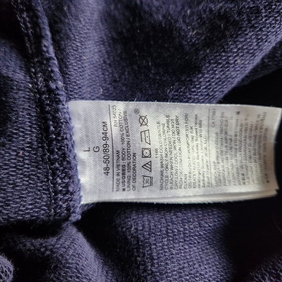 GAP men hoodie blue retro Size L - Picture 4 of 5